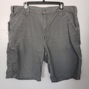 Carhartt Men's 40 Dark Grey Charcoal Utility Cargo Shorts Work Casual